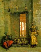 Heads of the Rebel Beys at the Mosque of El Hasanein, Jean Leon Gerome